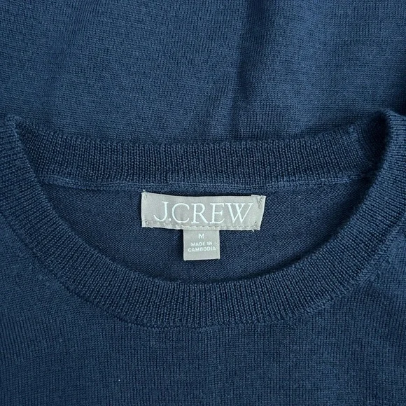 J. Crew Margot Wool Sweater in Navy, size M - Picture 3 of 4